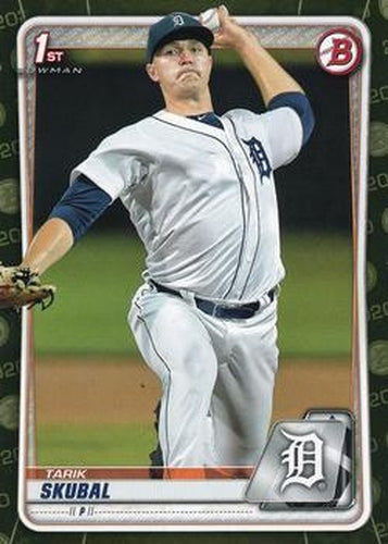#BP-108 Tarik Skubal - Detroit Tigers - 2020 Bowman - Prospects Camo Baseball