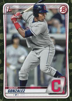 #BP-109 Oscar Gonzalez - Cleveland Indians - 2020 Bowman - Prospects Camo Baseball