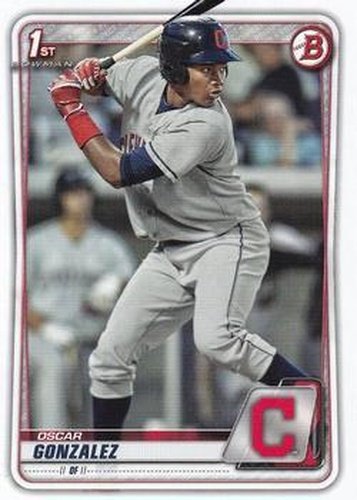 #BP-109 Oscar Gonzalez - Cleveland Indians - 2020 Bowman - Prospects Baseball