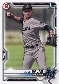 #BCP-110 Jose Salas - Miami Marlins - 2021 Bowman - Chrome Prospects Baseball