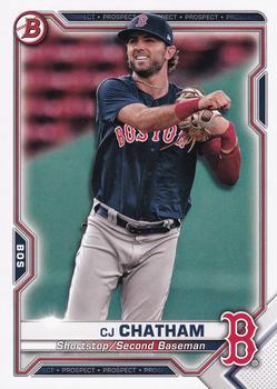 #BCP-113 C.J. Chatham - Boston Red Sox - 2021 Bowman - Chrome Prospects Baseball