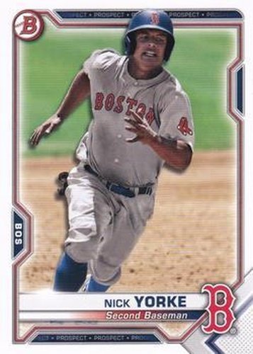 #BP-114 Nick Yorke - Boston Red Sox - 2021 Bowman - Prospects Baseball