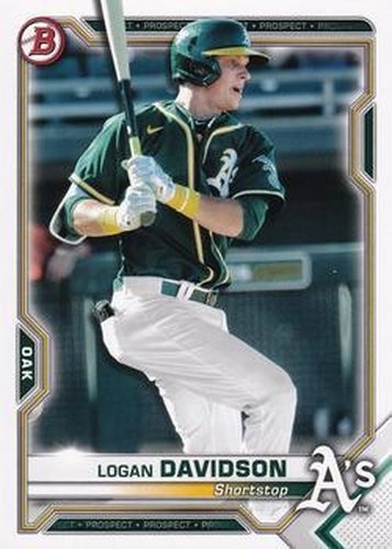 #BCP-115 Logan Davidson - Oakland Athletics - 2021 Bowman - Chrome Prospects Baseball