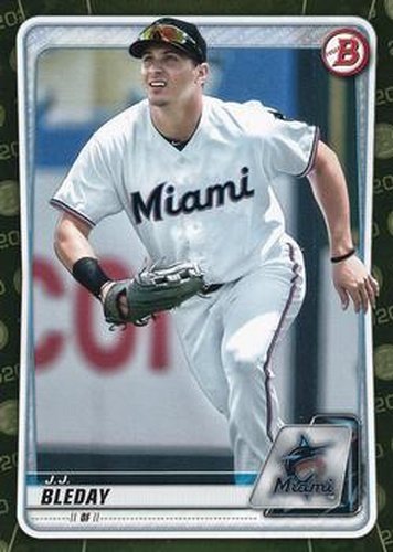 #BP-116 J.J. Bleday - Miami Marlins - 2020 Bowman - Prospects Camo Baseball