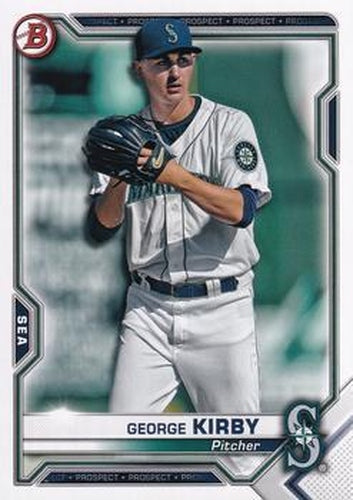 #BCP-117 George Kirby - Seattle Mariners - 2021 Bowman - Chrome Prospects Baseball