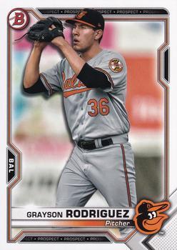 #BCP-118 Grayson Rodriguez - Baltimore Orioles - 2021 Bowman - Chrome Prospects Baseball