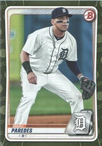 #BP-120 Isaac Paredes - Detroit Tigers - 2020 Bowman - Prospects Camo Baseball