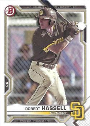 #BCP-120 Robert Hassell - San Diego Padres - 2021 Bowman - Chrome Prospects Baseball