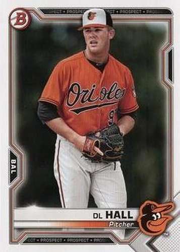 #BCP-122 DL Hall - Baltimore Orioles - 2021 Bowman - Chrome Prospects Baseball