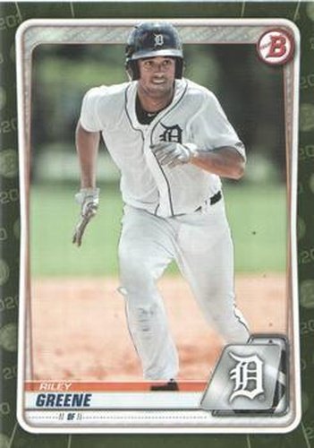 #BP-122 Riley Greene - Detroit Tigers - 2020 Bowman - Prospects Camo Baseball