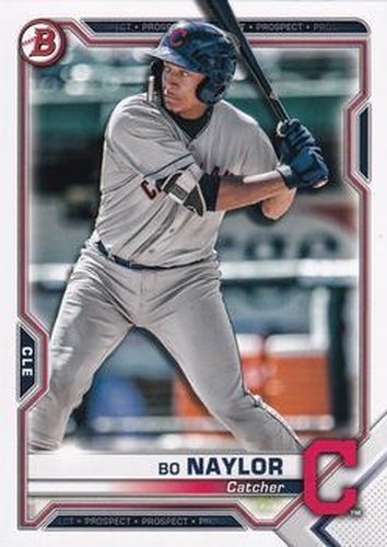 #BCP-124 Bo Naylor - Cleveland Indians - 2021 Bowman - Chrome Prospects Baseball