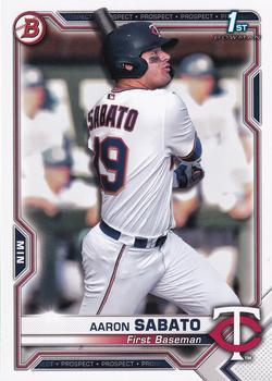 #BCP-125 Aaron Sabato - Minnesota Twins - 2021 Bowman - Chrome Prospects Baseball
