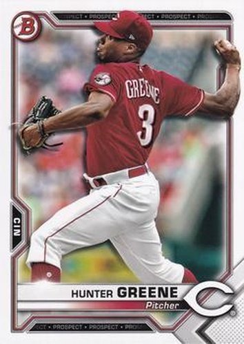 #BP-127 Hunter Greene - Cincinnati Reds - 2021 Bowman - Prospects Baseball
