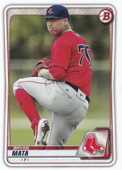 #BP-128 Bryan Mata - Boston Red Sox - 2020 Bowman - Prospects Baseball