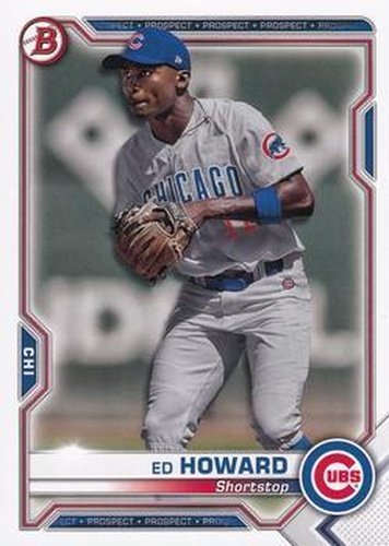 #BCP-12 Ed Howard - Chicago Cubs - 2021 Bowman - Chrome Prospects Baseball