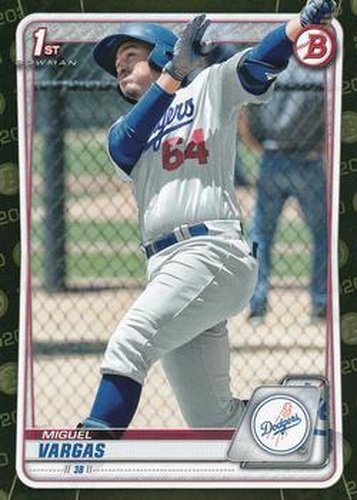 #BP-131 Miguel Vargas - Los Angeles Dodgers - 2020 Bowman - Prospects Camo Baseball