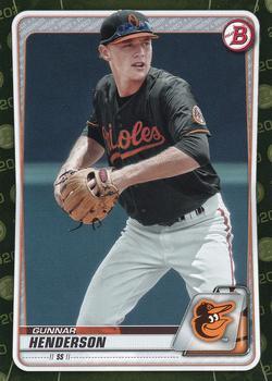 #BP-134 Gunnar Henderson - Baltimore Orioles - 2020 Bowman - Prospects Camo Baseball