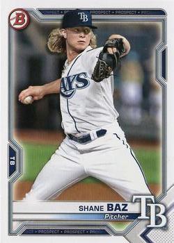 #BCP-134 Shane Baz - Tampa Bay Rays - 2021 Bowman - Chrome Prospects Baseball