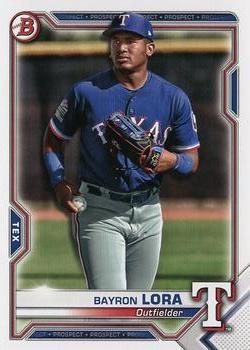 #BP-139 Bayron Lora - Texas Rangers - 2021 Bowman - Prospects Baseball