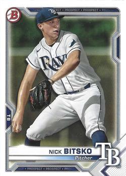 #BP-143 Nick Bitsko - Tampa Bay Rays - 2021 Bowman - Prospects Baseball