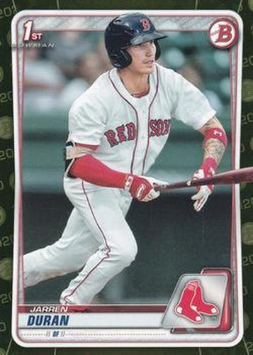 #BP-144 Jarren Duran - Boston Red Sox - 2020 Bowman - Prospects Camo Baseball