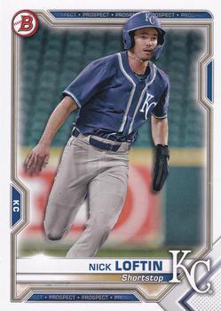 #BCP-144 Nick Loftin - Kansas City Royals - 2021 Bowman - Chrome Prospects Baseball