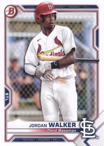 #BCP-146 Jordan Walker - St. Louis Cardinals - 2021 Bowman - Chrome Prospects Baseball