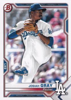 #BP-150 Josiah Gray - Los Angeles Dodgers - 2021 Bowman - Prospects Baseball