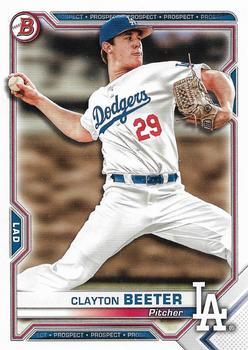 #BCP-16 Clayton Beeter - Los Angeles Dodgers - 2021 Bowman - Chrome Prospects Baseball