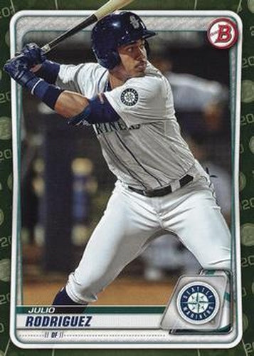 #BP-19 Julio Rodriguez - Seattle Mariners - 2020 Bowman - Prospects Camo Baseball