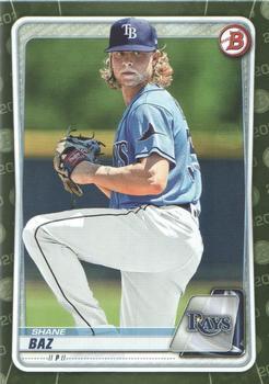 #BP-20 Shane Baz - Tampa Bay Rays - 2020 Bowman - Prospects Camo Baseball