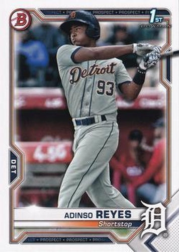 #BCP-21 Adinso Reyes - Detroit Tigers - 2021 Bowman - Chrome Prospects Baseball