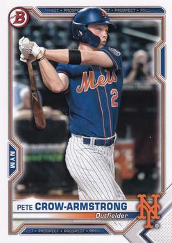 #BCP-22 Pete Crow-Armstrong - New York Mets - 2021 Bowman - Chrome Prospects Baseball
