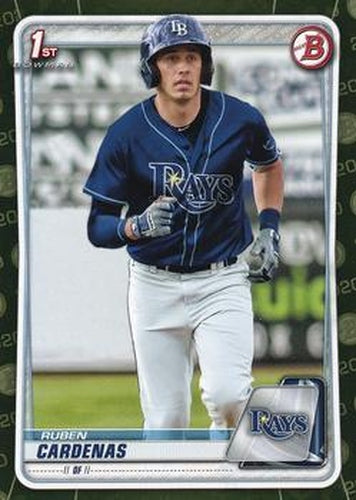 #BP-23 Ruben Cardenas - Tampa Bay Rays - 2020 Bowman - Prospects Camo Baseball
