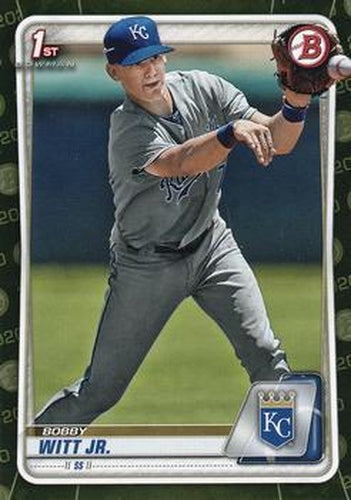 #BP-25 Bobby Witt Jr. - Kansas City Royals - 2020 Bowman - Prospects Camo Baseball