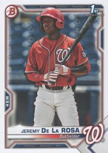 #BP-25 Jeremy De La Rosa - Washington Nationals - 2021 Bowman - Prospects Baseball
