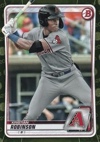 #BP-27 Kristian Robinson - Arizona Diamondbacks - 2020 Bowman - Prospects Camo Baseball