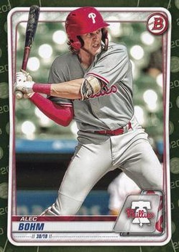 #BP-29 Alec Bohm - Philadelphia Phillies - 2020 Bowman - Prospects Camo Baseball
