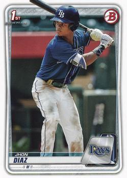 #BP-30 Jhon Diaz - Tampa Bay Rays - 2020 Bowman - Prospects Baseball