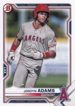 #BP-30 Jordyn Adams - Los Angeles Angels - 2021 Bowman - Prospects Baseball