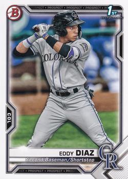 #BP-33 Eddy Diaz - Colorado Rockies - 2021 Bowman - Prospects Baseball