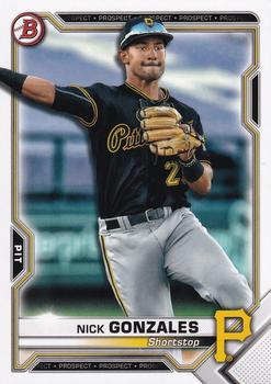 #BCP-34 Nick Gonzales - Pittsburgh Pirates - 2021 Bowman - Chrome Prospects Baseball