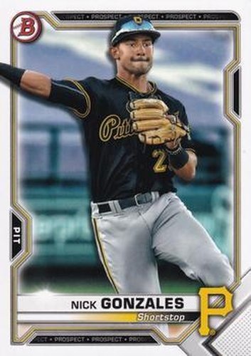 #BP-34 Nick Gonzales - Pittsburgh Pirates - 2021 Bowman - Prospects Baseball