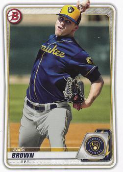 #BP-34 Zack Brown - Milwaukee Brewers - 2020 Bowman - Prospects Baseball