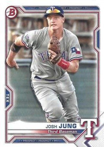 #BCP-38 Josh Jung - Texas Rangers - 2021 Bowman - Chrome Prospects Baseball