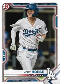 #BCP-39 Kody Hoese - Los Angeles Dodgers - 2021 Bowman - Chrome Prospects Baseball