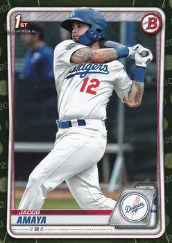 #BP-3 Jacob Amaya - Los Angeles Dodgers - 2020 Bowman - Prospects Camo Baseball
