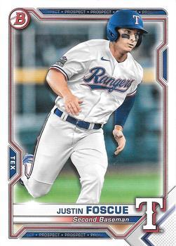 #BCP-41 Justin Foscue - Texas Rangers - 2021 Bowman - Chrome Prospects Baseball