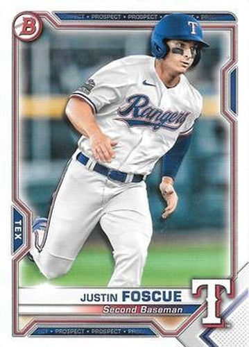 #BP-41 Justin Foscue - Texas Rangers - 2021 Bowman - Prospects Baseball