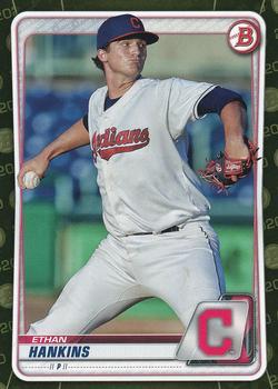 #BP-44 Ethan Hankins - Cleveland Indians - 2020 Bowman - Prospects Camo Baseball